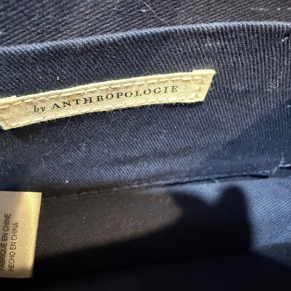 Anthropologie Velvet Crossbody Wallet inner mirror‎ slip pocket Magnetic closure - Picture 5 of 10